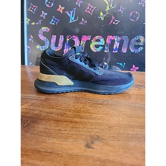 Adidas Originals U_Path X C Black & Gold Running Sneakers - Size 5.5Y - FW7690 - Picture 6 of 11